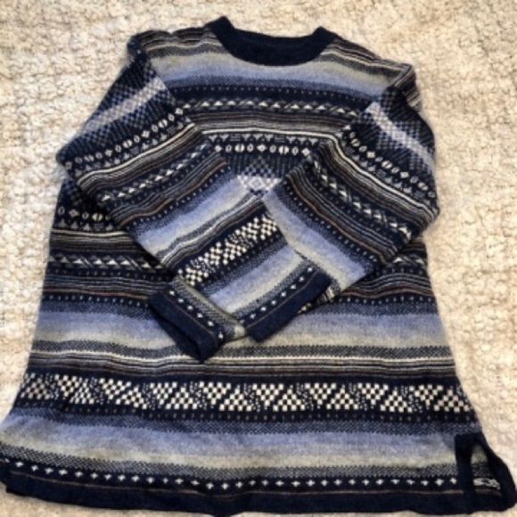 ESPRIT Aztec Boho Printed Lambswool Sweater Medium - Picture 7 of 7